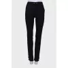 Press-stud wool trousers