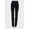 Press-stud wool trousers