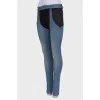 Black and blue jeans combination