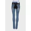 Black and blue jeans combination