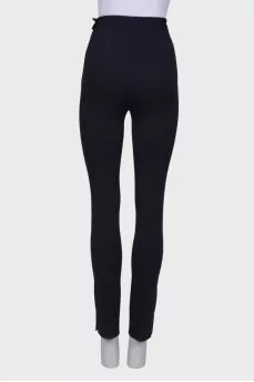 Wool navy trousers