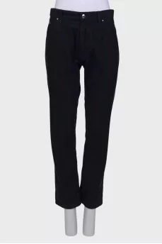Striped corduroy trousers