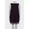 A-line dress with open back