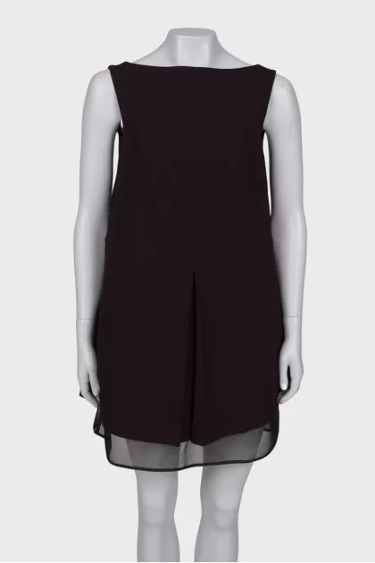 A-line dress with open back