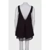 A-line dress with open back