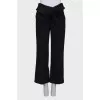 High waist trousers with belt