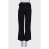 High waist trousers with belt