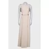 Milk maxi dress with open back