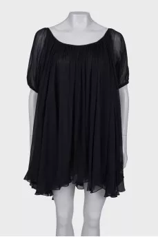 Silk translucent dress