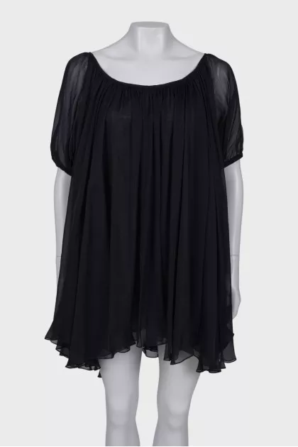 Silk translucent dress