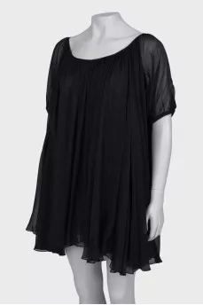 Silk translucent dress