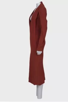 Silk terracotta dress