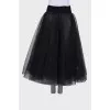Black skirt with tulle