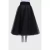 Black skirt with tulle