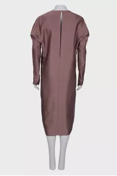 Powder colored silk dress