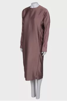 Powder colored silk dress