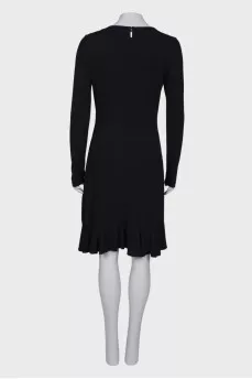 Black dress with frills