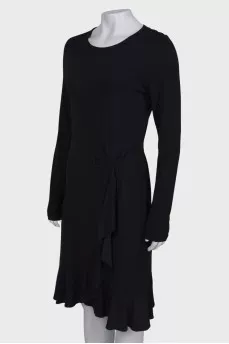 Black dress with frills