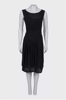 Front pleated dress