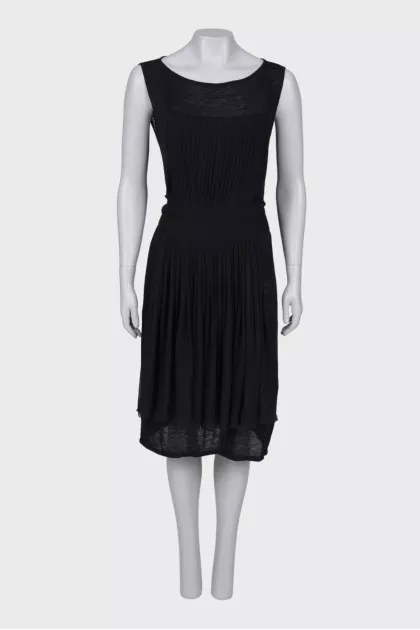 Front pleated dress