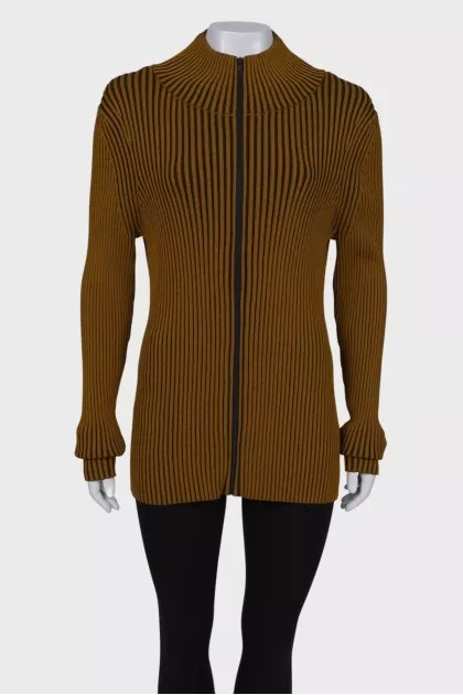 Mustard collared jumper