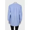 Blue shirt with side pockets