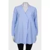 Blue shirt with side pockets