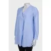 Blue shirt with side pockets
