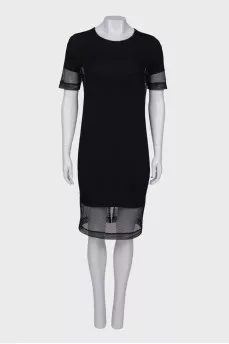 Black mesh dress