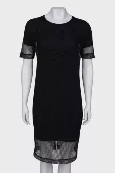 Black mesh dress