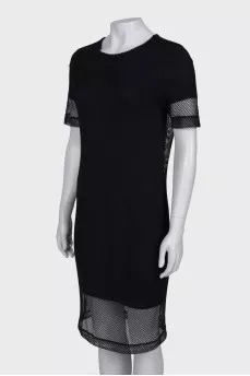 Black mesh dress