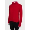 Sweater with a zipper on the back