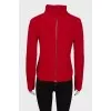 Sweater with a zipper on the back