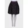 Skirt with geometric pattern
