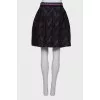 Skirt with geometric pattern