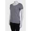 Gray wool T-shirt