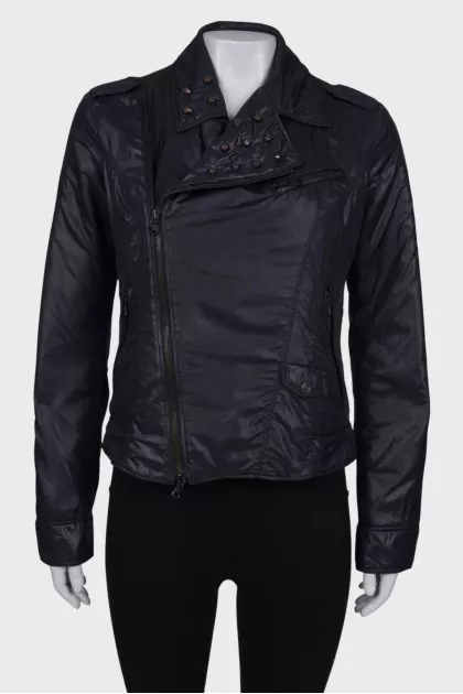 Jacket with studs and embroidery