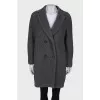 Gray alpaca coat