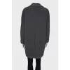 Gray alpaca coat