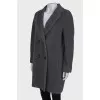 Gray alpaca coat