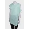 Green T-shirt with open sleeves
