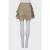 Silk skirt with ruffles on the sides