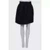 Woolen black wrap skirt
