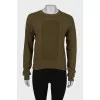 Green fleece sweatshirt