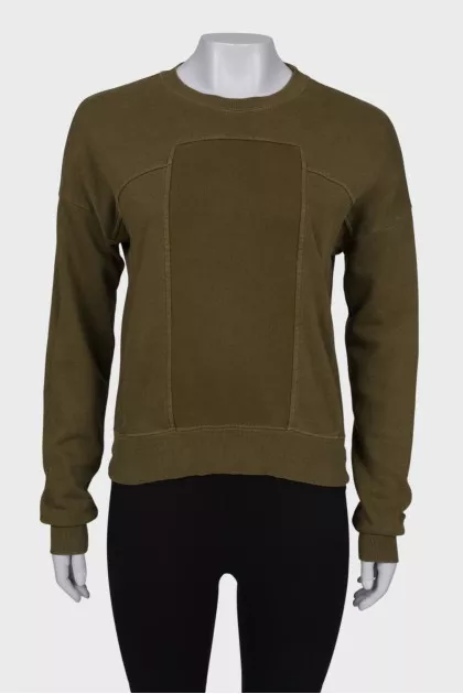 Green fleece sweatshirt