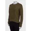 Green fleece sweatshirt