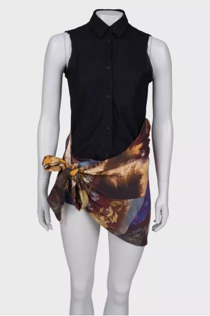 Black blouse combination, with tag