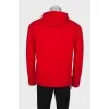 Men's wool sweater with zip at the bottom