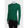 Two color wool sweater