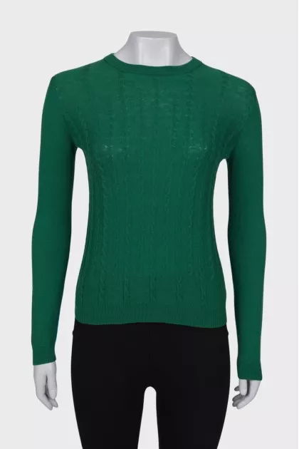 Two color wool sweater